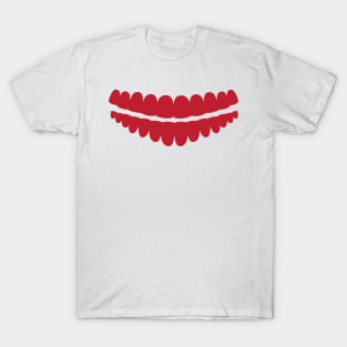 scary teeth face mask T-Shirt